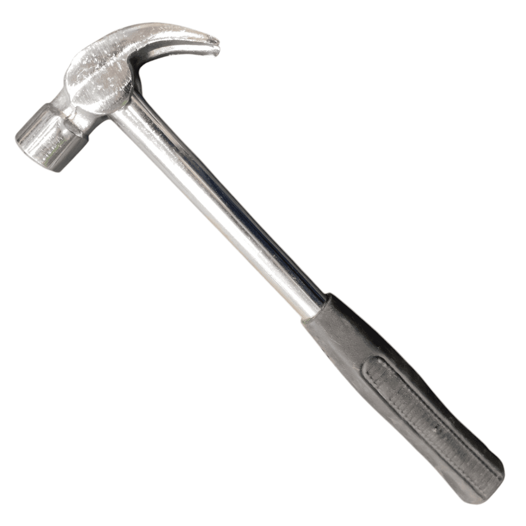 Claw Hammer 1LB with Grip and Chrome Finish