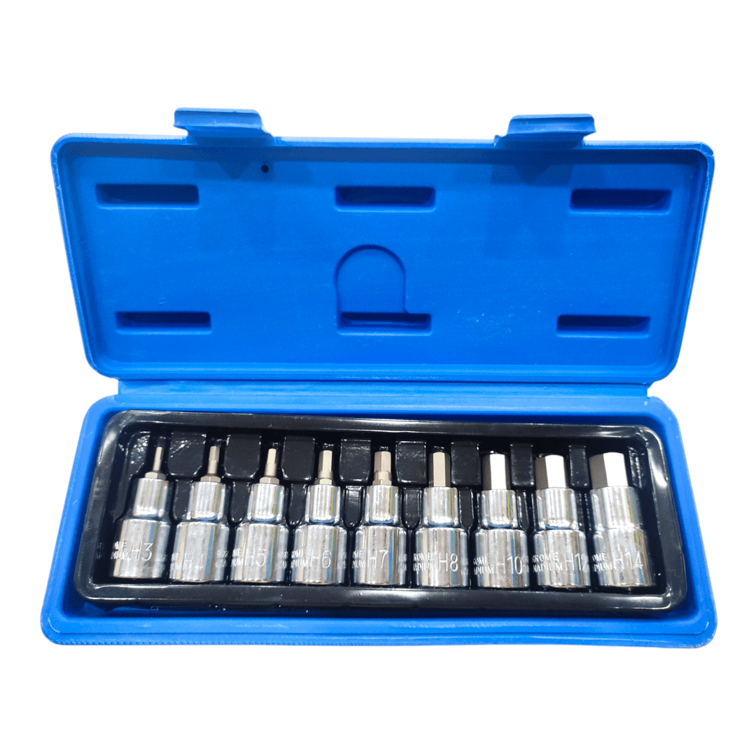 Hex Allen Keys Socket Set for 1/2" Sq. Drive