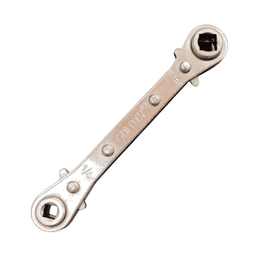 Reversible Ratchet with Sizes 3/16, 1/4, 5/16, and 3/8