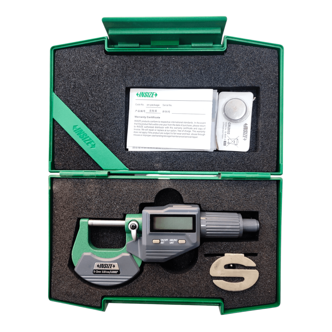 Insize Digital Micrometre 0-25mm with 0.001mm Least Count