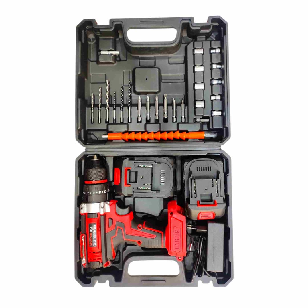 Sceptre Gold Cordless Impact Drill 10mm 21V with Metal Drill Chuck